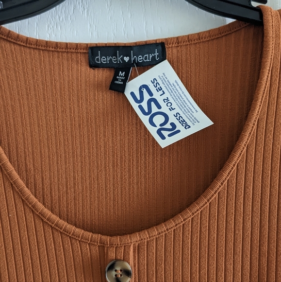 Brown Long Sleeve Dress Size Medium - Picture 3 of 3